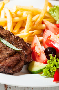 steak frites salade